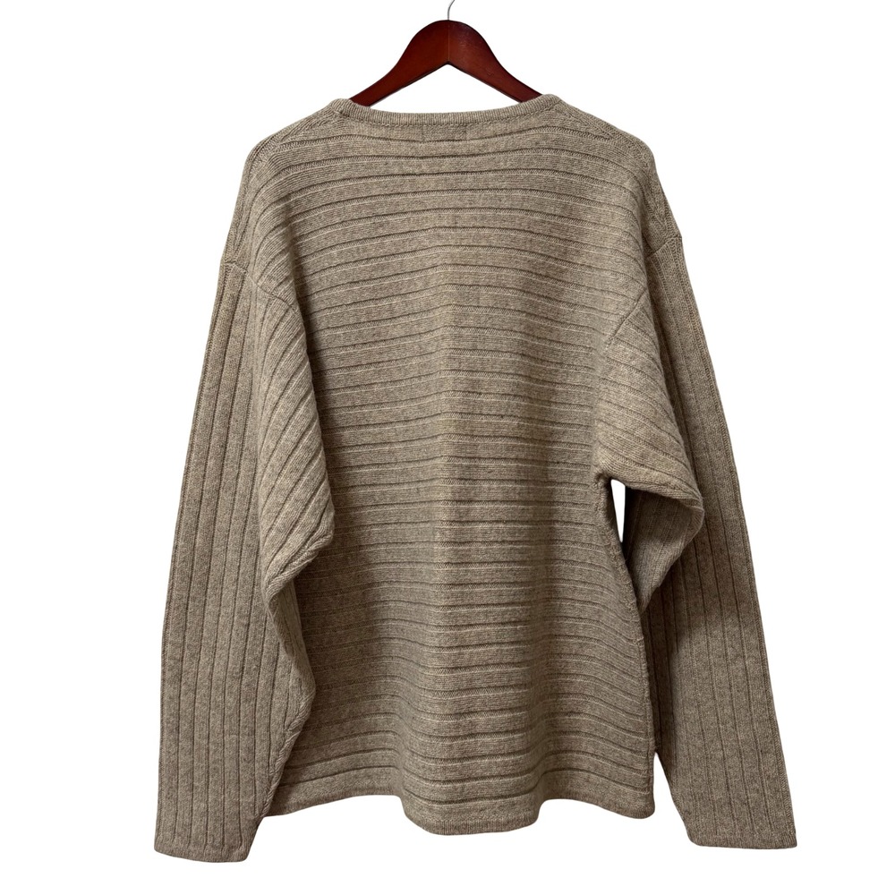 Vintage Patagonia Mens Alpen Wool Crew Neck Sweater Size XL Beige Outdoors NWT - Picture 4 of 7